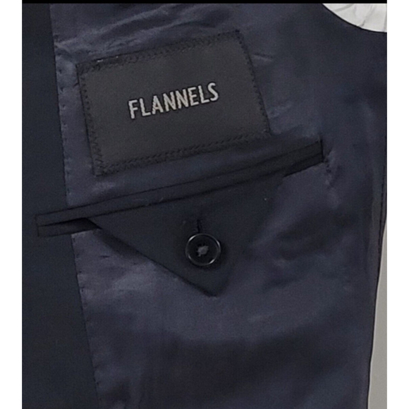 Flannels 2-Button Men's Suit Jacket Sport Coat Blazer. Side Vent. US Size 40R - Picture 9 of 11